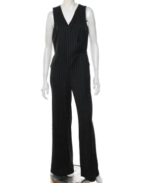 Striped Jumpsuit - L