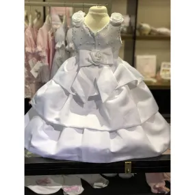 Sweetie Pie White Satin Dress