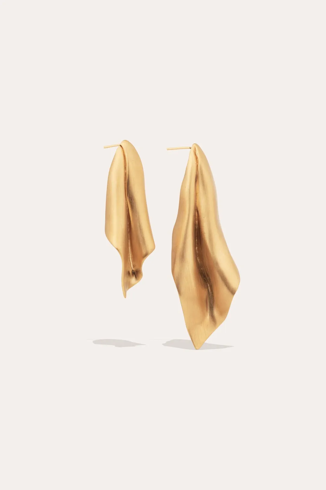 The Dishcloth of the Metropolitan Elite - Gold Vermeil Earrings