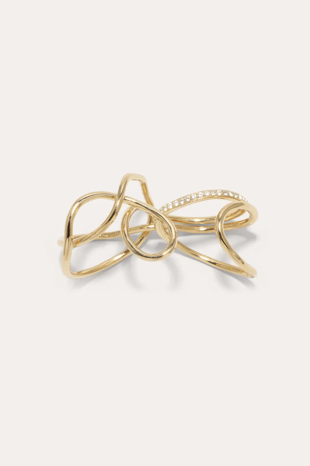 The Freedom to Imagine - White Topaz and Gold Vermeil Ring