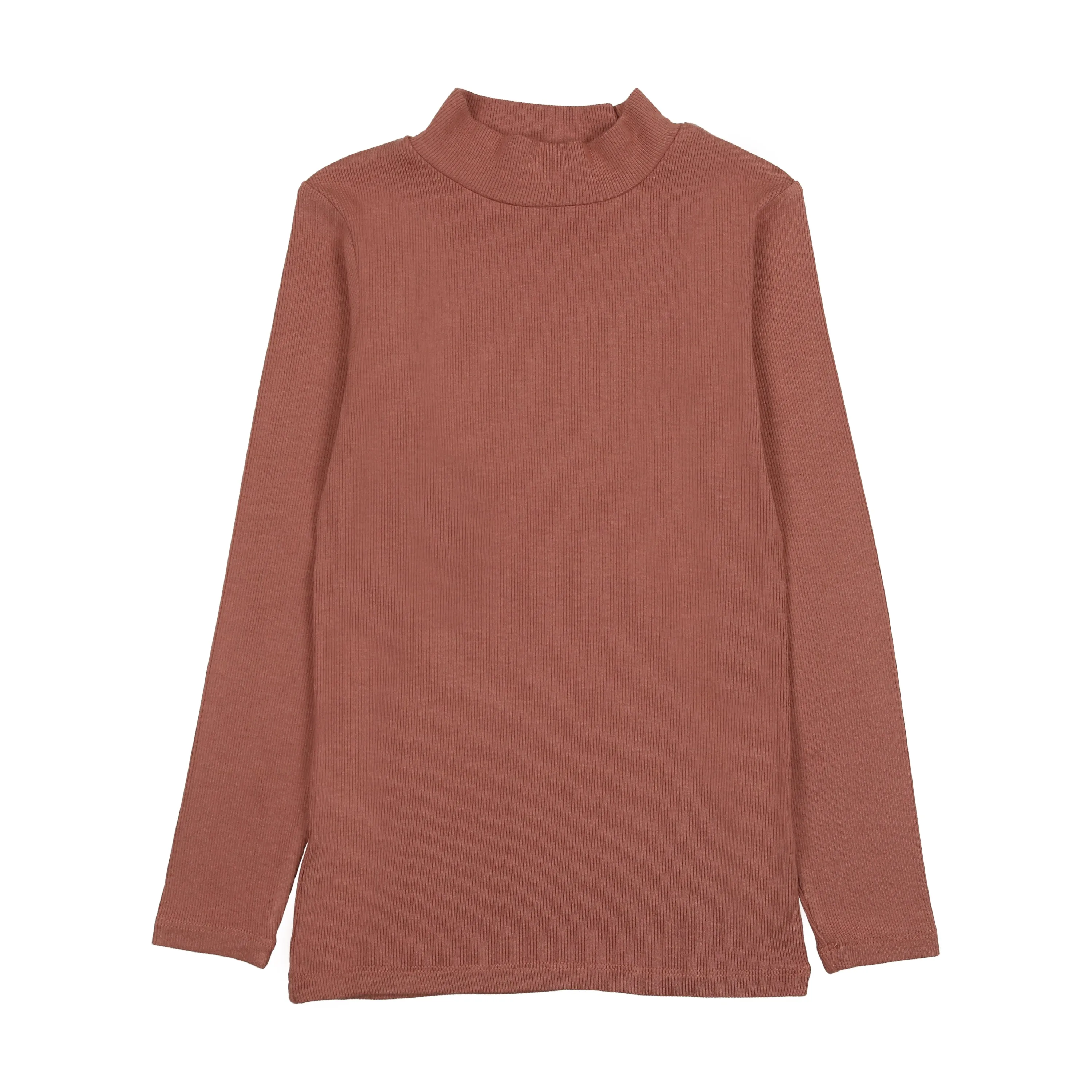 top l/s turtleneck - mulberry