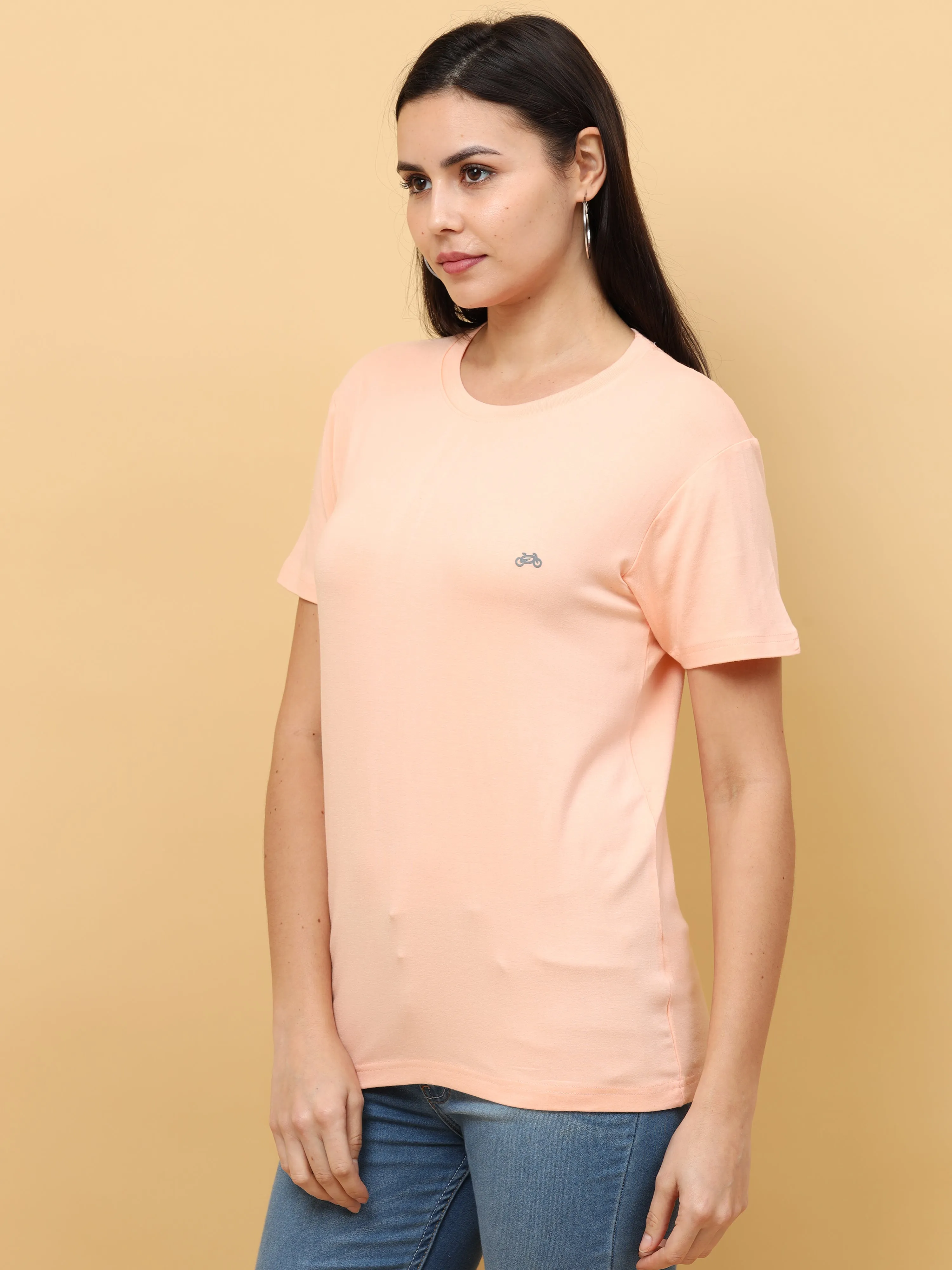 Tropical Peach Womens Bamboo Fabric T-Shirt