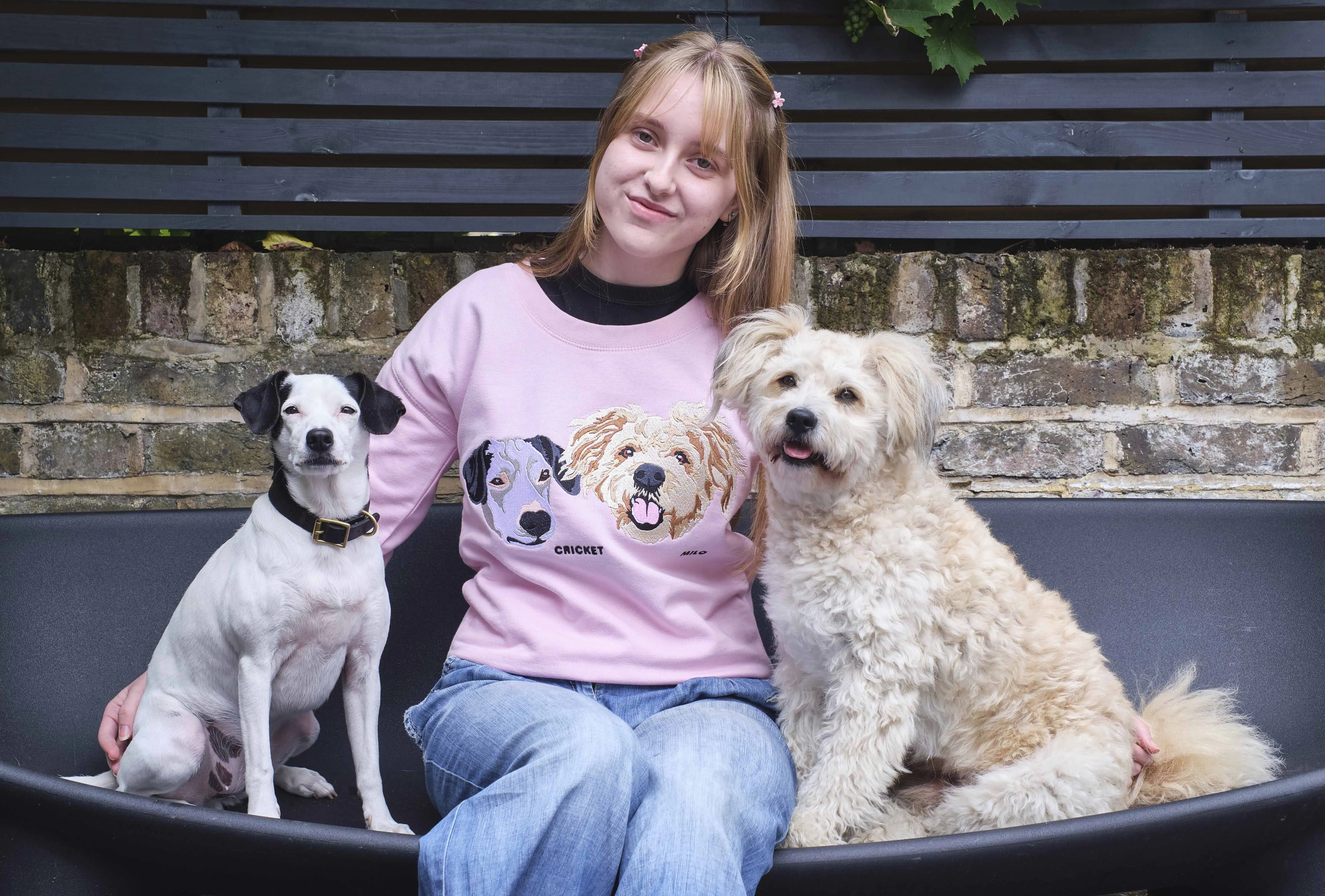 UNISEX SWEATSHIRT WITH  2 X PET EMBROIDERY