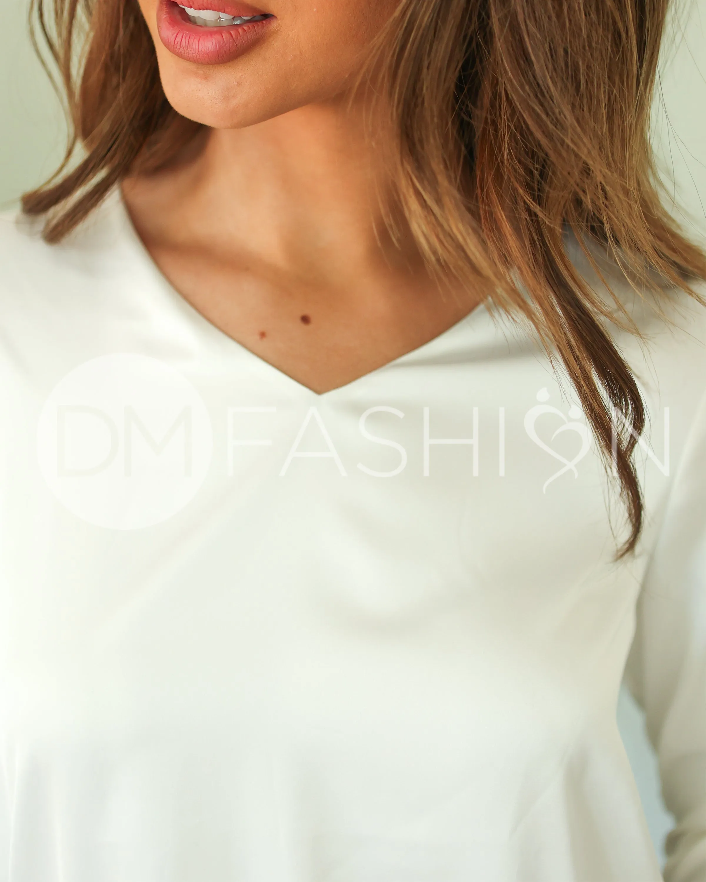 Up Town Blouse - White - DM Exclusive