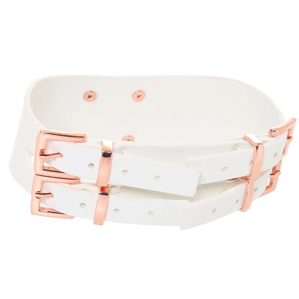 Vegan Leather Collar in White