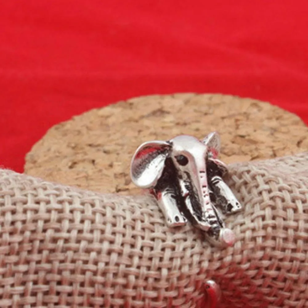 Vintage Boho Chic Mid Finger Elephant Ring