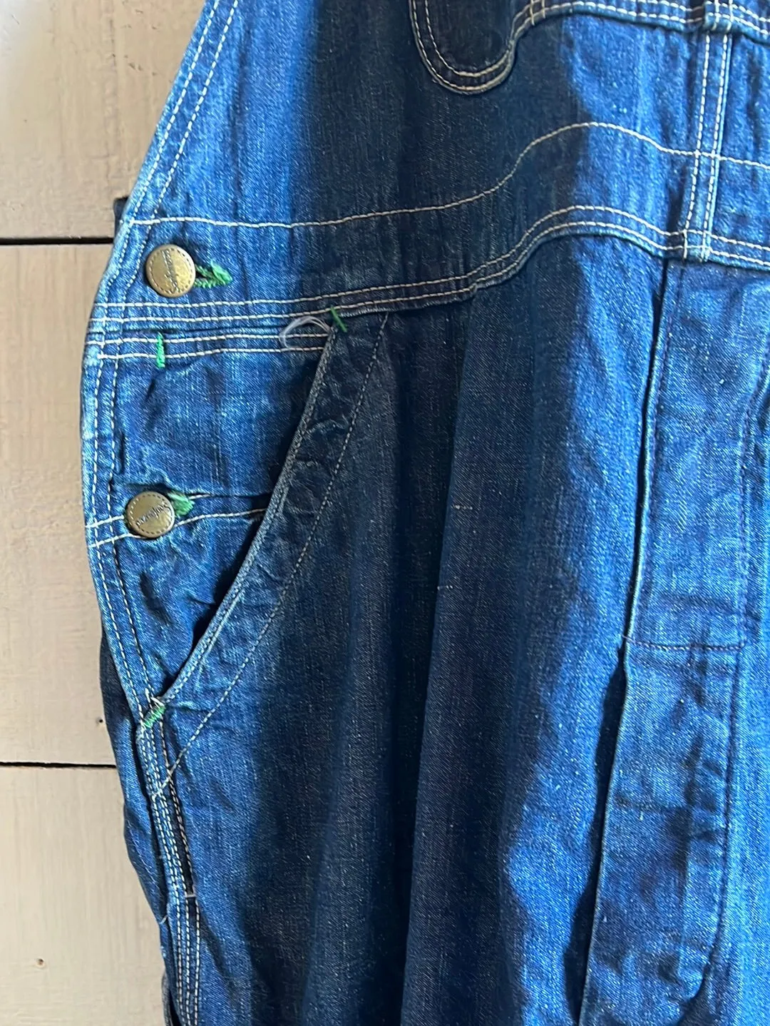 Vintage Denim Sanforized Overalls