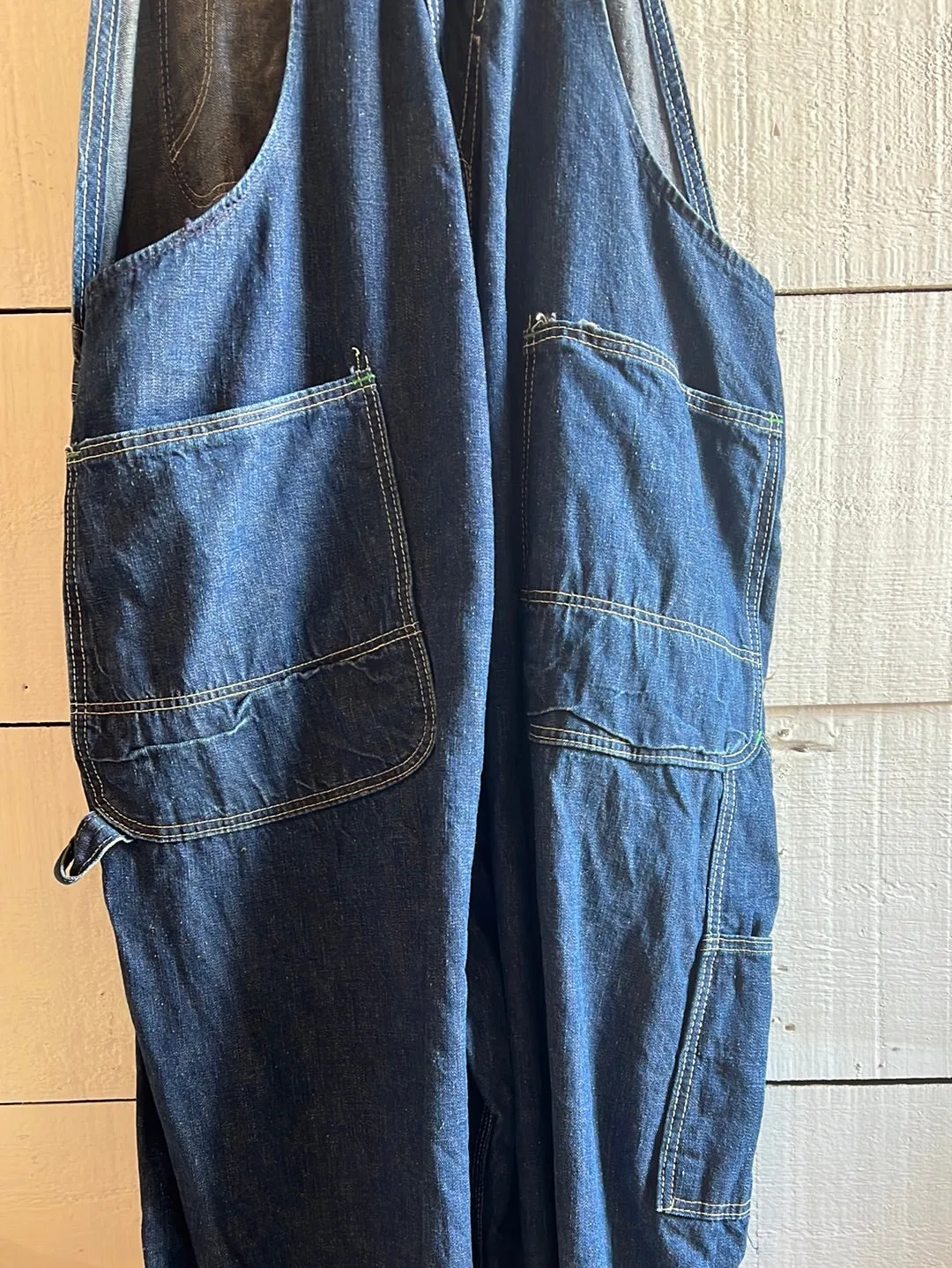 Vintage Denim Sanforized Overalls