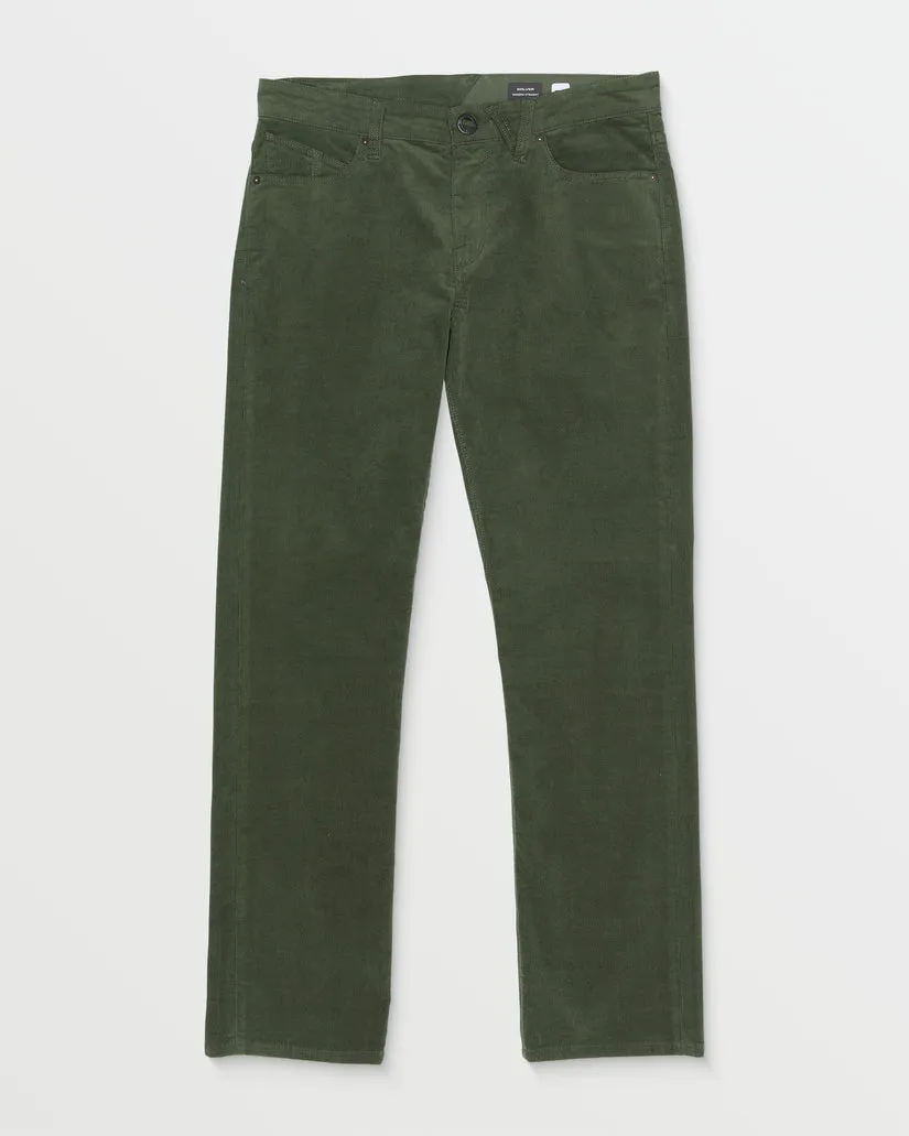 Volcom Solver 5 Pocket Corduroy Pants - SQUADRON GREEN