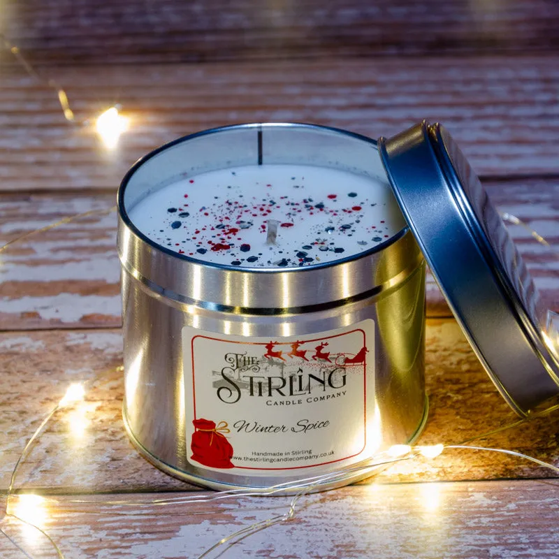 Winter Spice - Travel Tin Candle - Cotton Wick