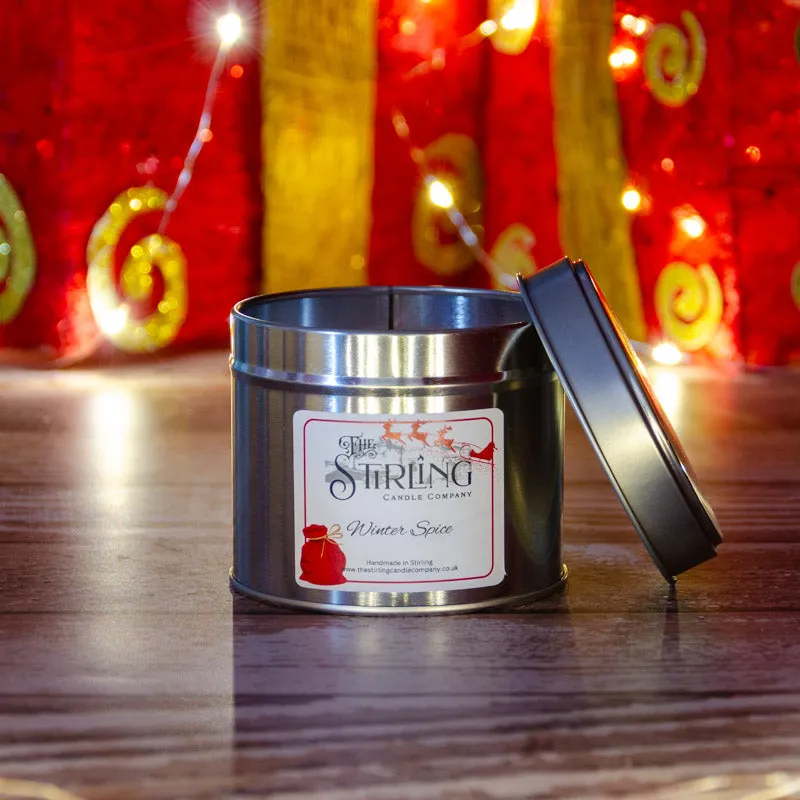 Winter Spice - Travel Tin Candle - Cotton Wick