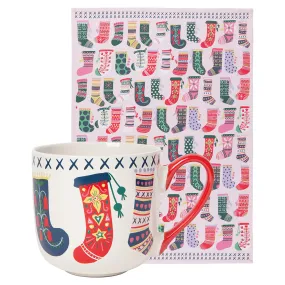 Winter Woolens Mug and Dishtowel Set