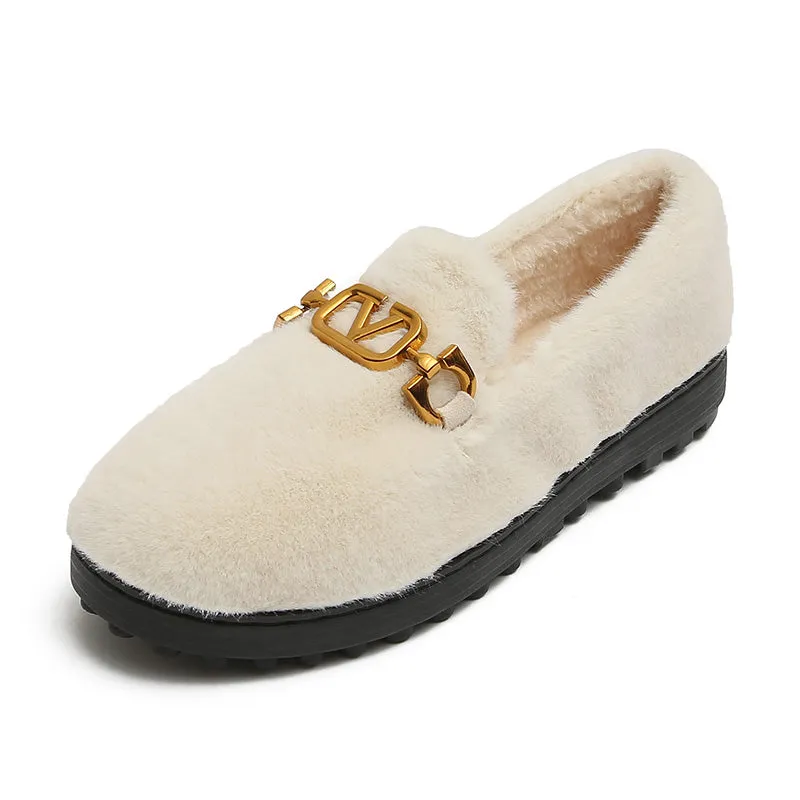 Women Fashion Winter Furred Casual Shoes