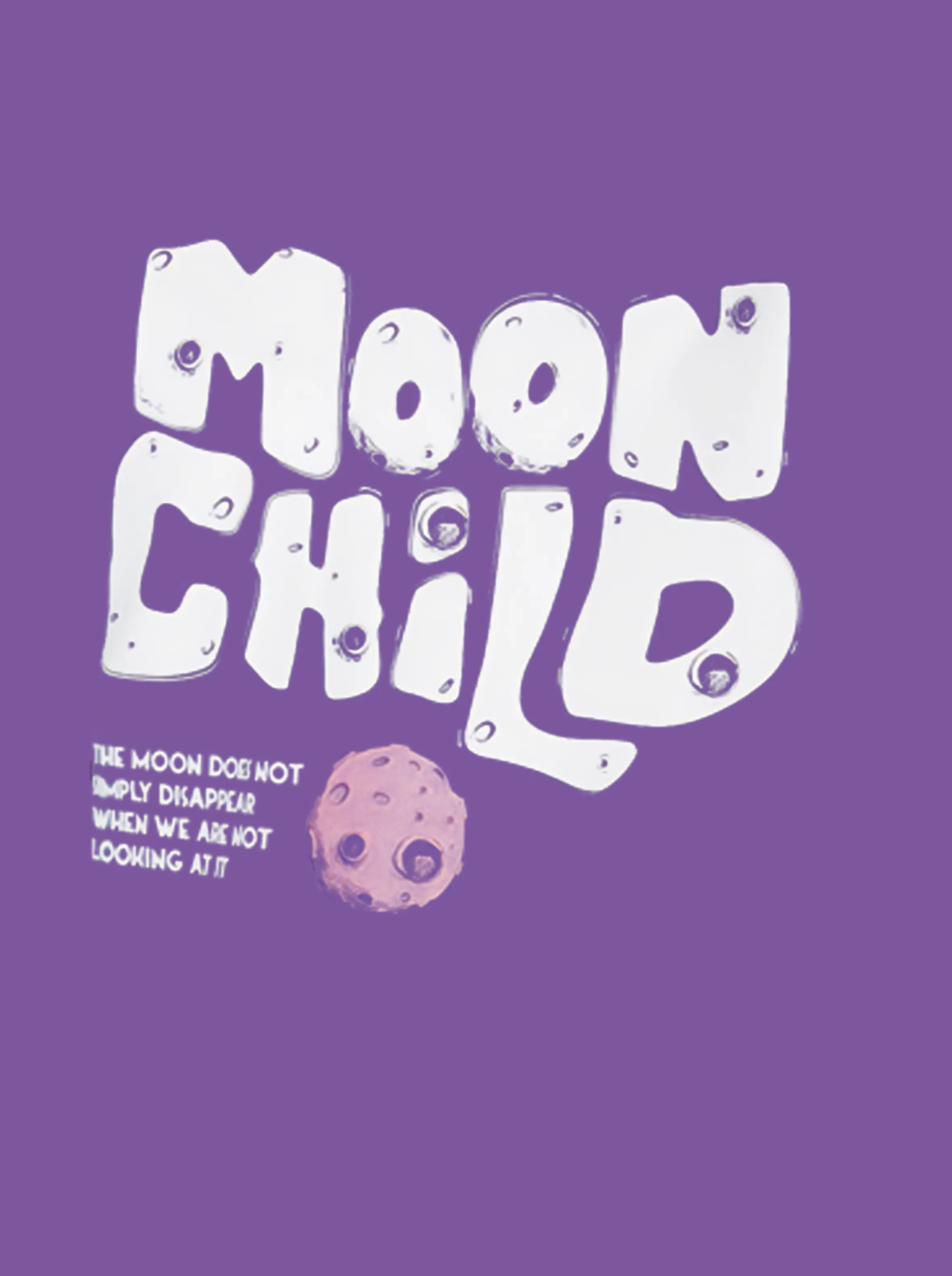 Women Lavender Oversized T-shirt - The Moon child