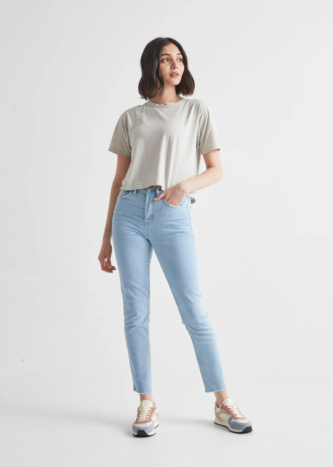 Women's Midweight Denim High Rise Taper