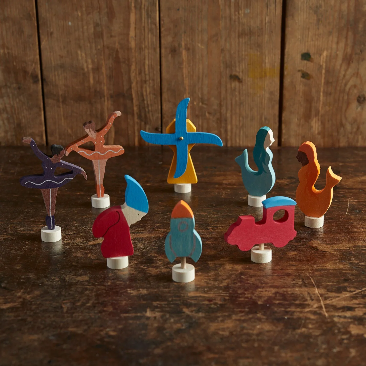 Wooden Figures For Celebration Ring - More Options