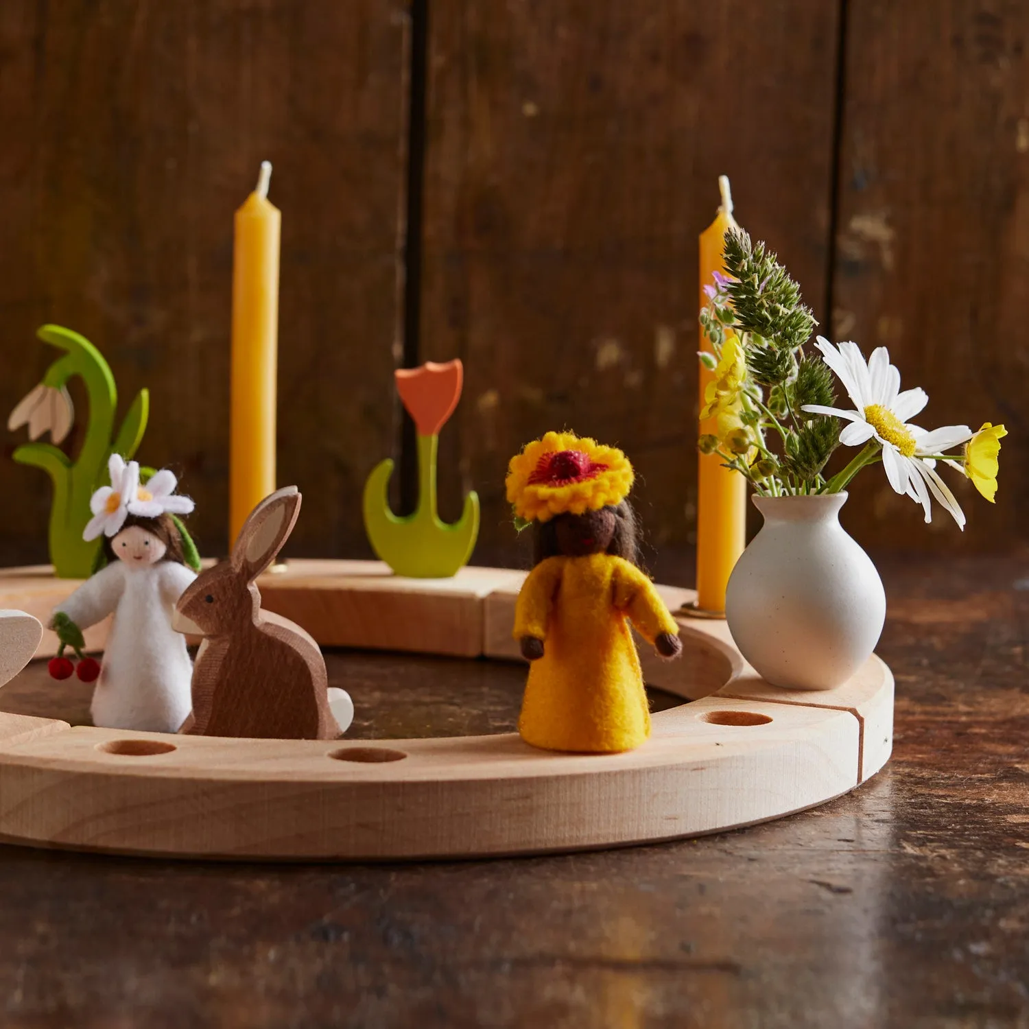 Wooden Nature Figures For Celebration Ring - More Options