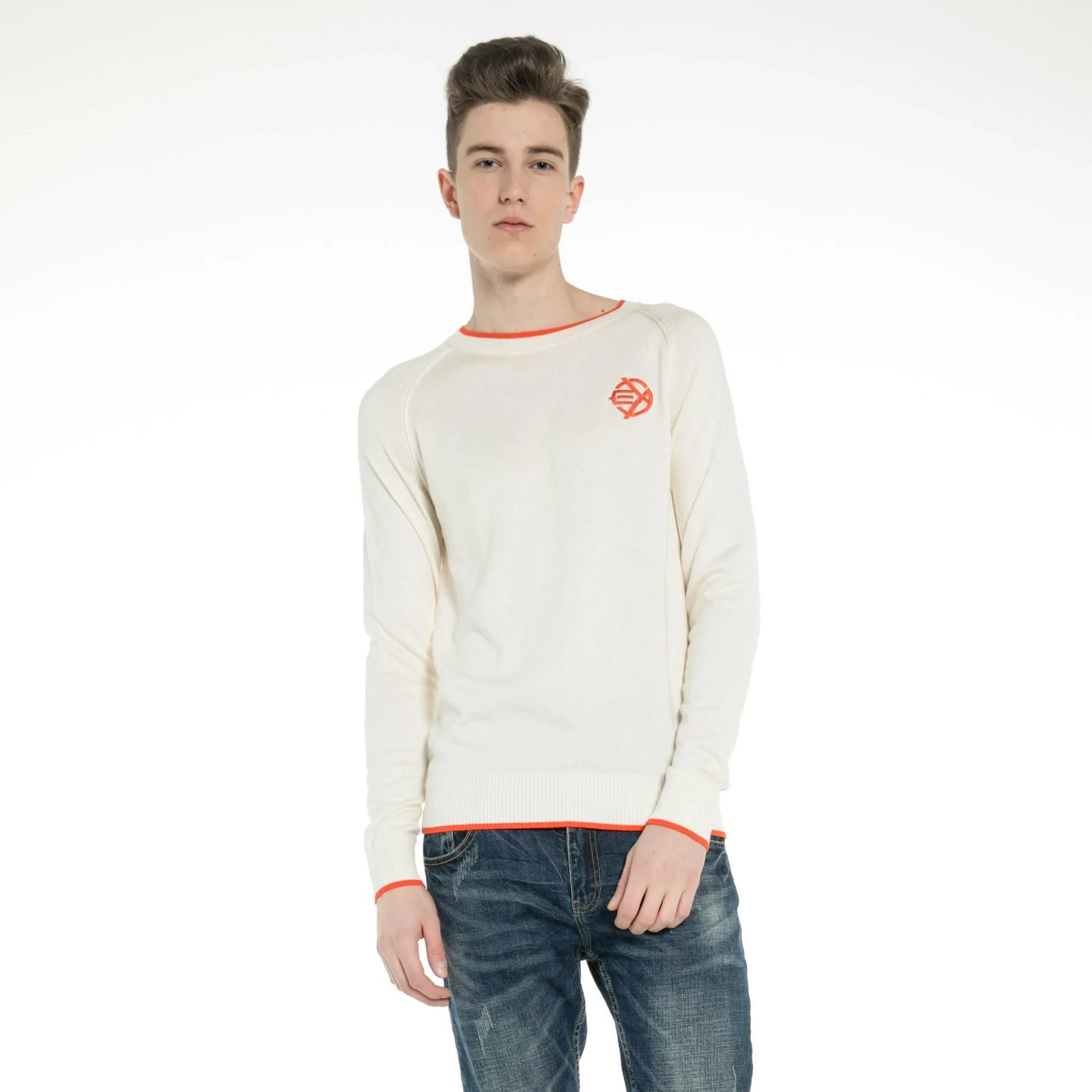 Woolen Crew Neck Raglan Sweater for men