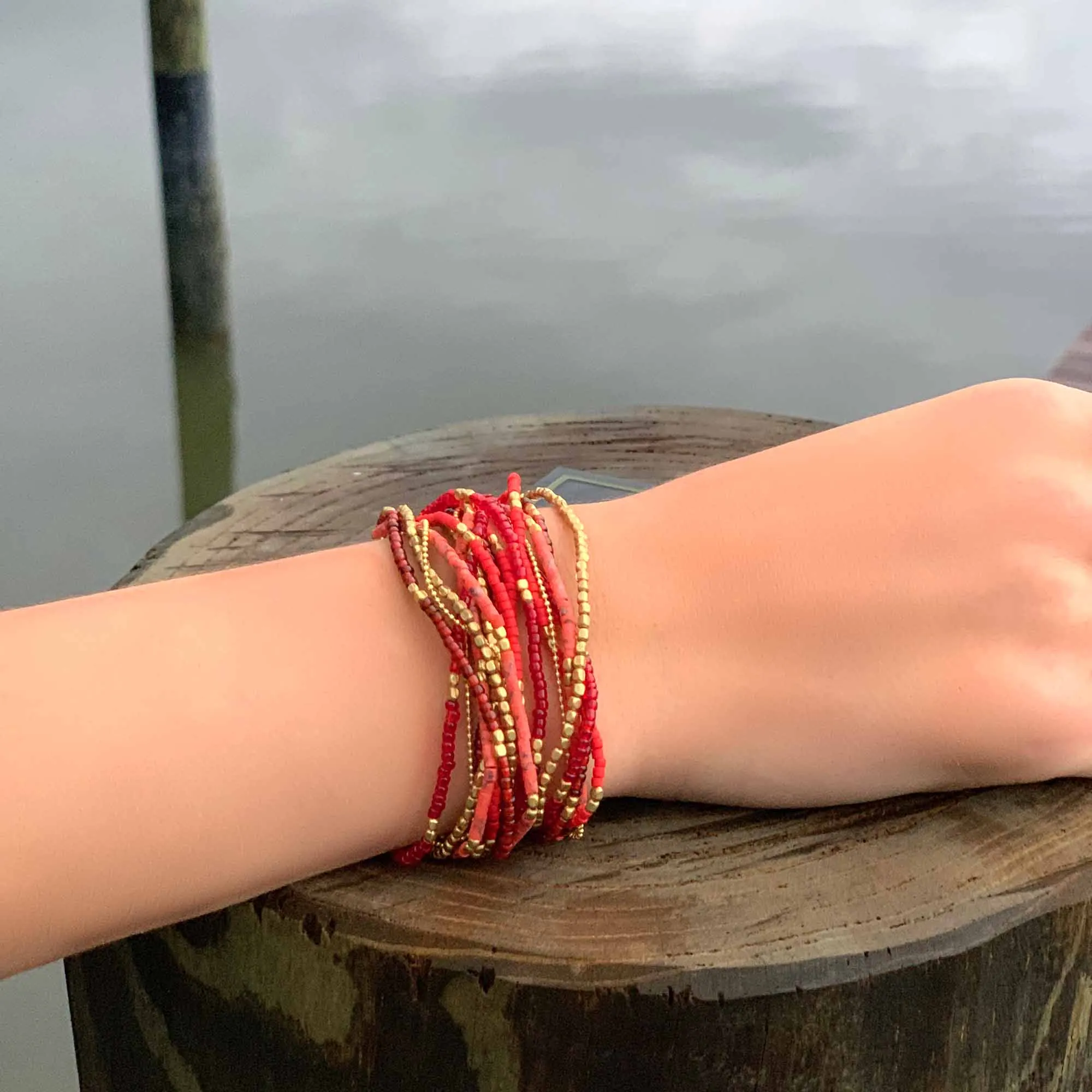 Wrap Bracelet Lauren Cherry Marquet