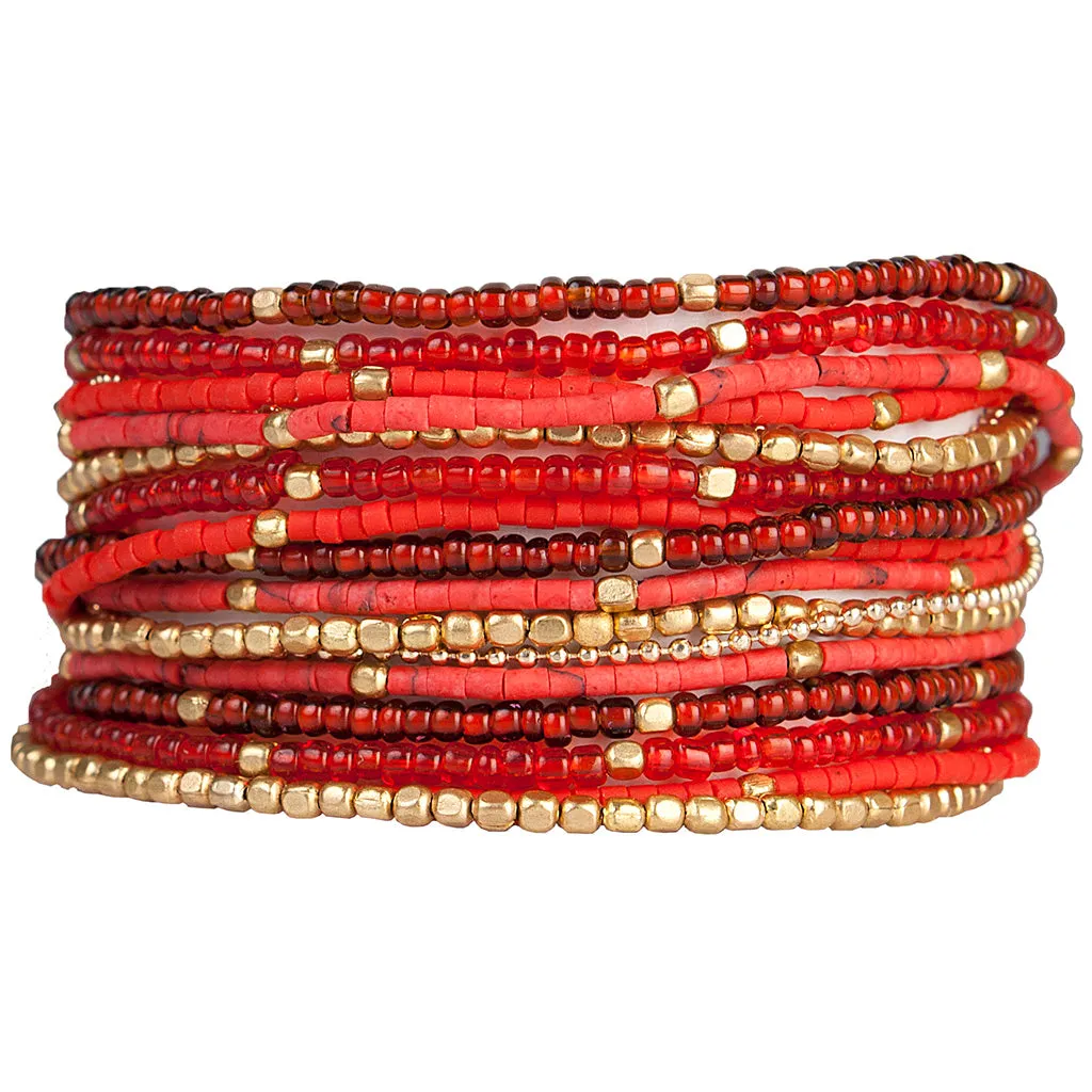 Wrap Bracelet Lauren Cherry Marquet