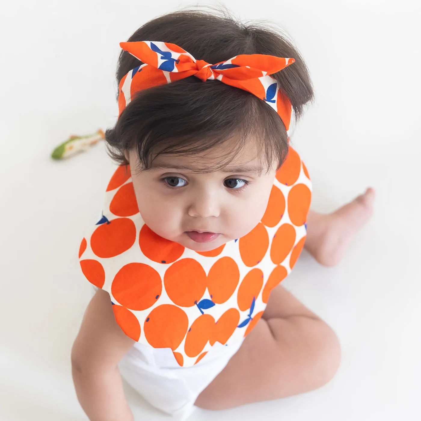 You're A Peach - Bib & Bow Set