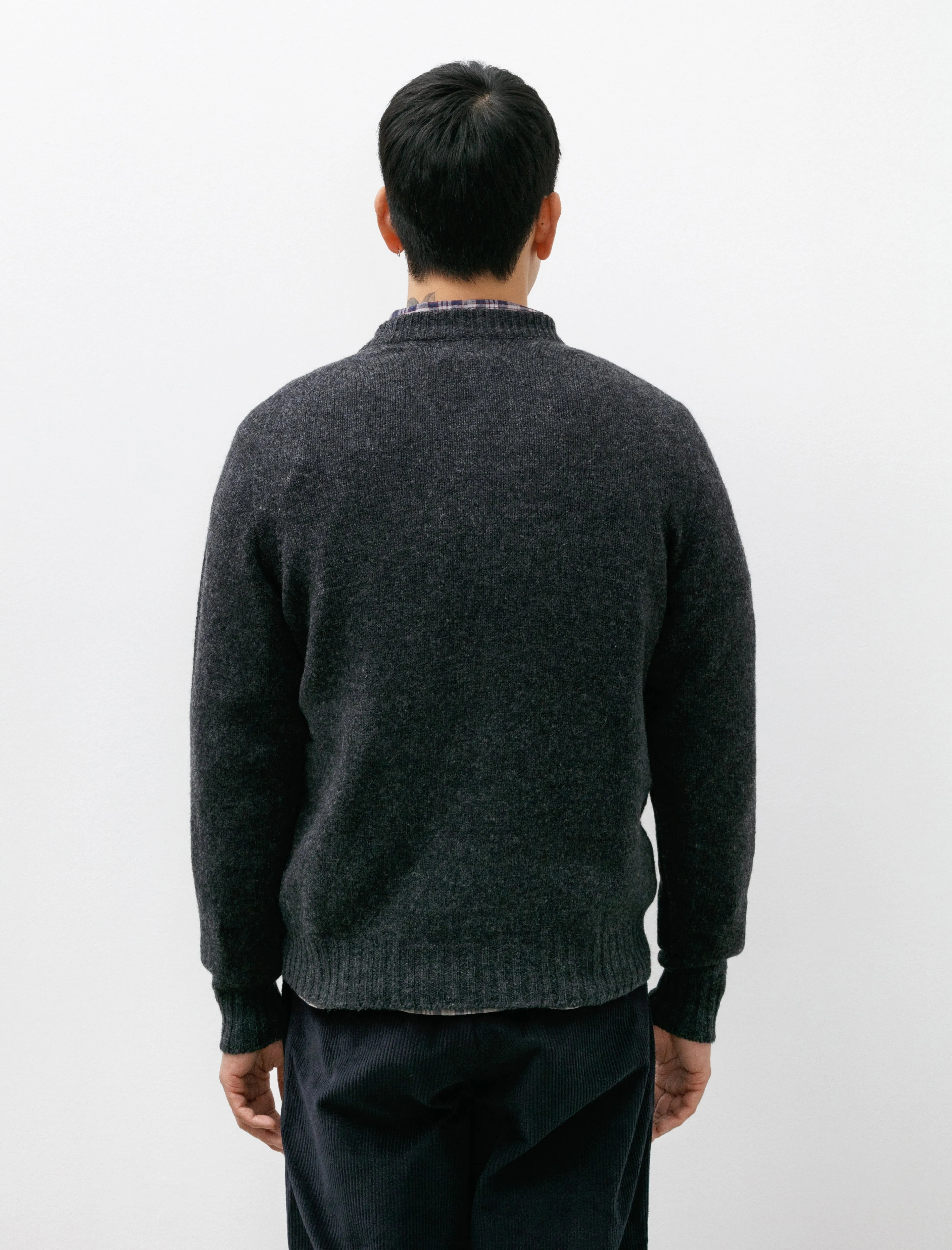 Zip-Through Shetland Knit Lambswool